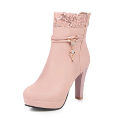 Botas de Tacón Grueso