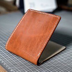 Cartera Corta de Cuero para Hombre