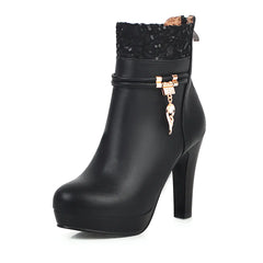 Botas de Tacón Grueso