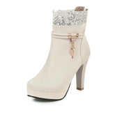 Botas de Tacón Grueso