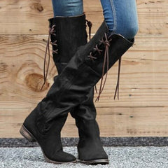 Botas Altas de Tacón Cuadrado