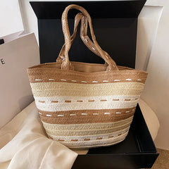 Bolso Trenzado de Papiro para Mujer