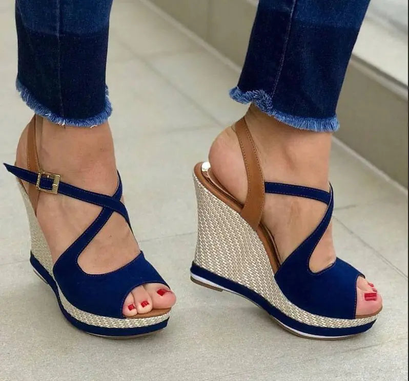 Sandalias con Cuña y Plataforma