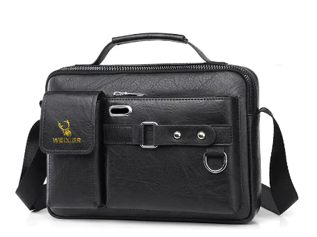 Bolso de Hombro de Cuero para Hombre