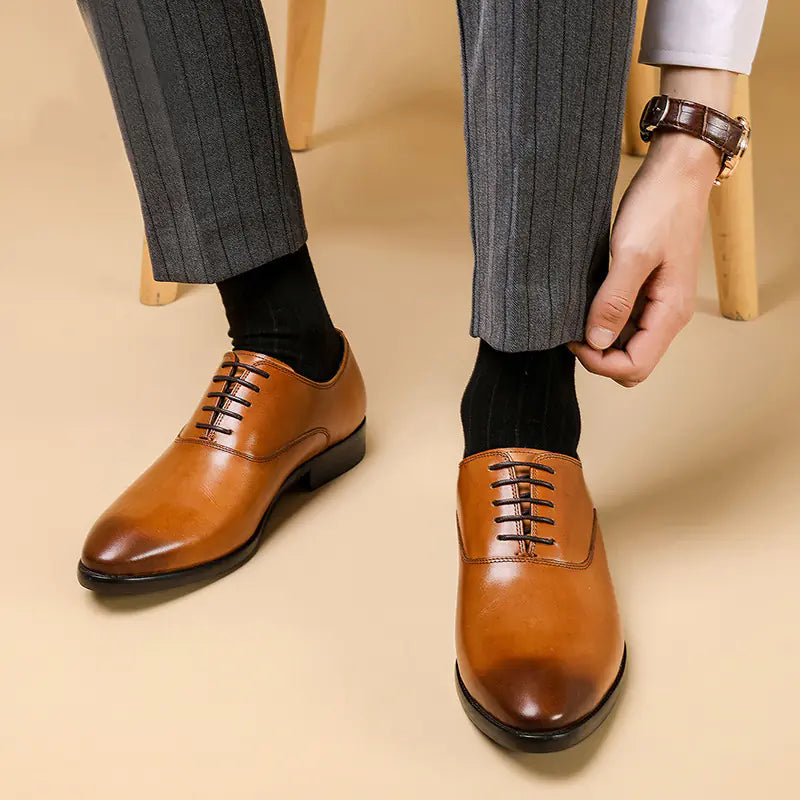 Zapatos de Cuero Transpirables para Hombre