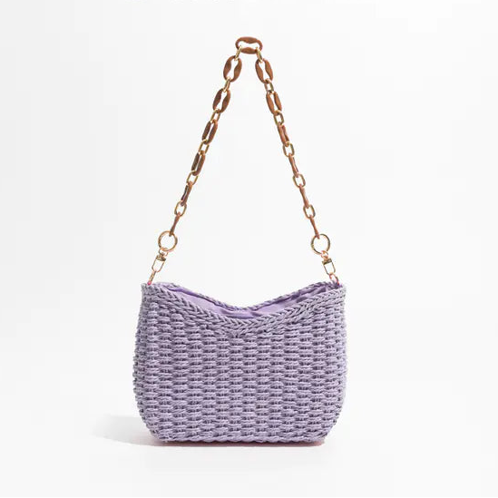 Bolso de Hombro Tejido Casual de Moda para Mujer