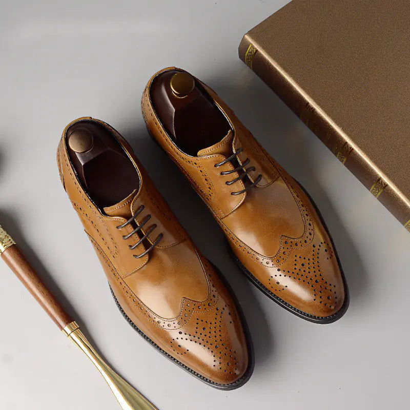 Zapatos Brogue de Cuero para Hombre