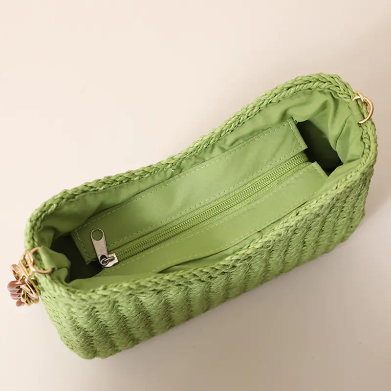 Bolso de Hombro Tejido Casual de Moda para Mujer