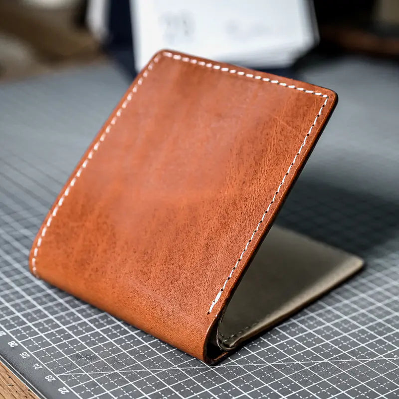 Cartera Corta de Cuero para Hombre