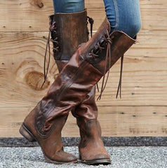 Botas Altas de Tacón Cuadrado