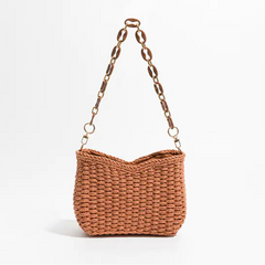 Bolso de Hombro Tejido Casual de Moda para Mujer