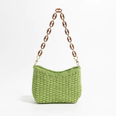 Bolso de Hombro Tejido Casual de Moda para Mujer