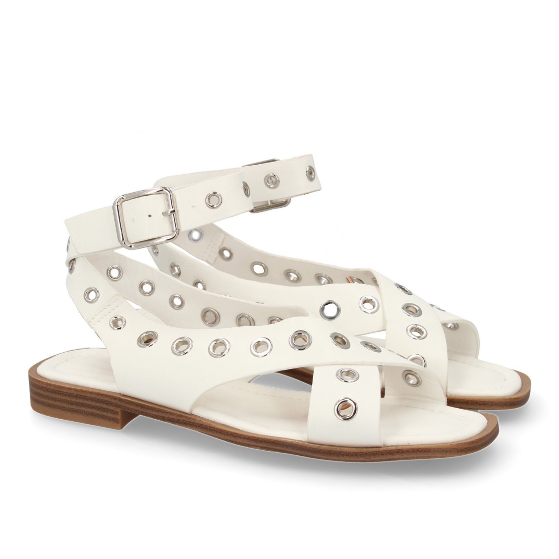 Sandalias Planas Bonaparte Blancas