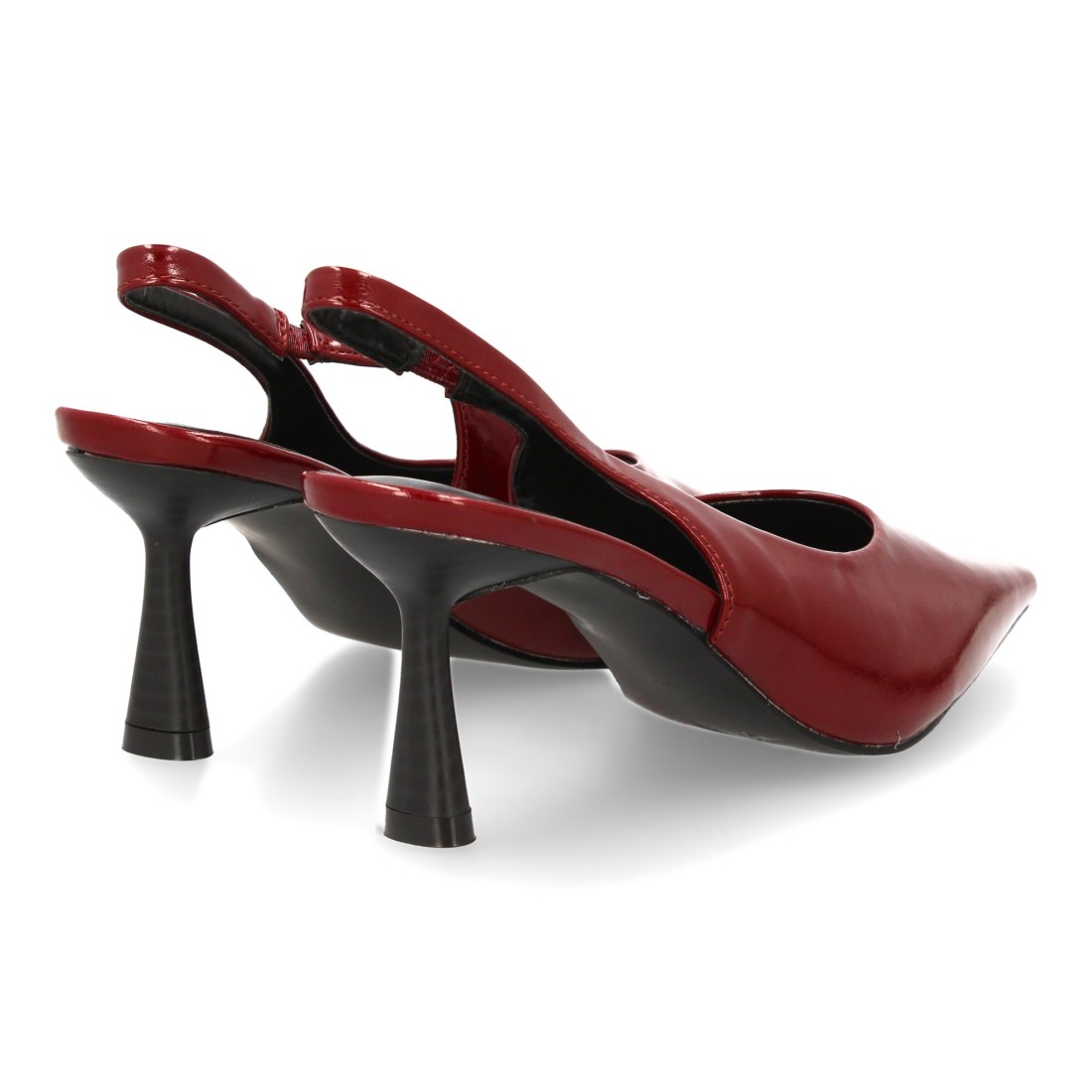 Zapato Tacón Fino Messina Rojo
