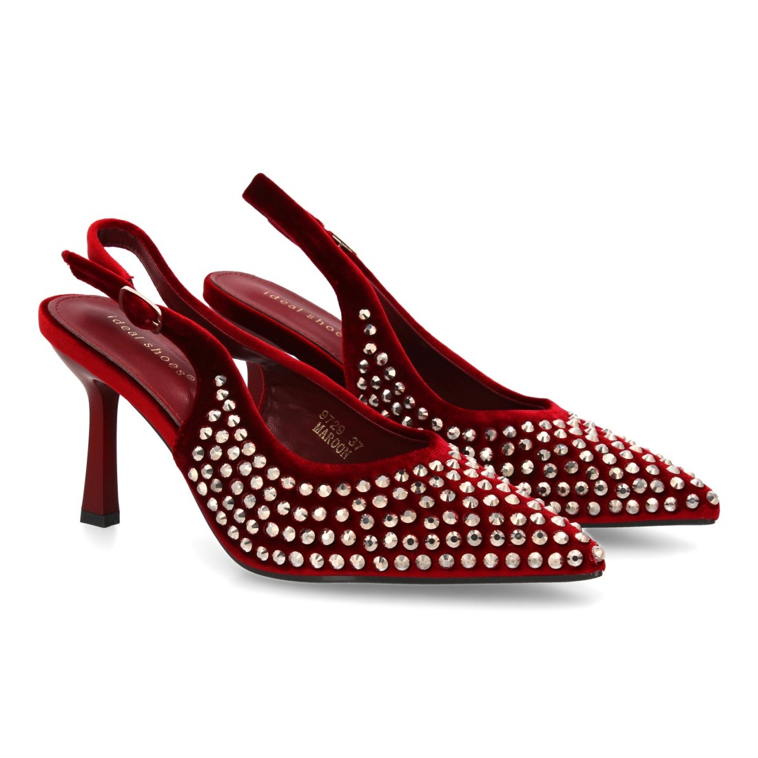 Zapato Tacón Fino Alejandría Rojo